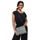 bolso negro animal print