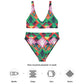 Recycelter Ethno-Bikini mit hoher Taille