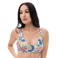 Sujetador bikini reciclado con relleno all over