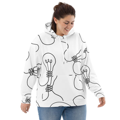 Unisex-Sweatshirt mit Glühbirne aus recyceltem Polyester