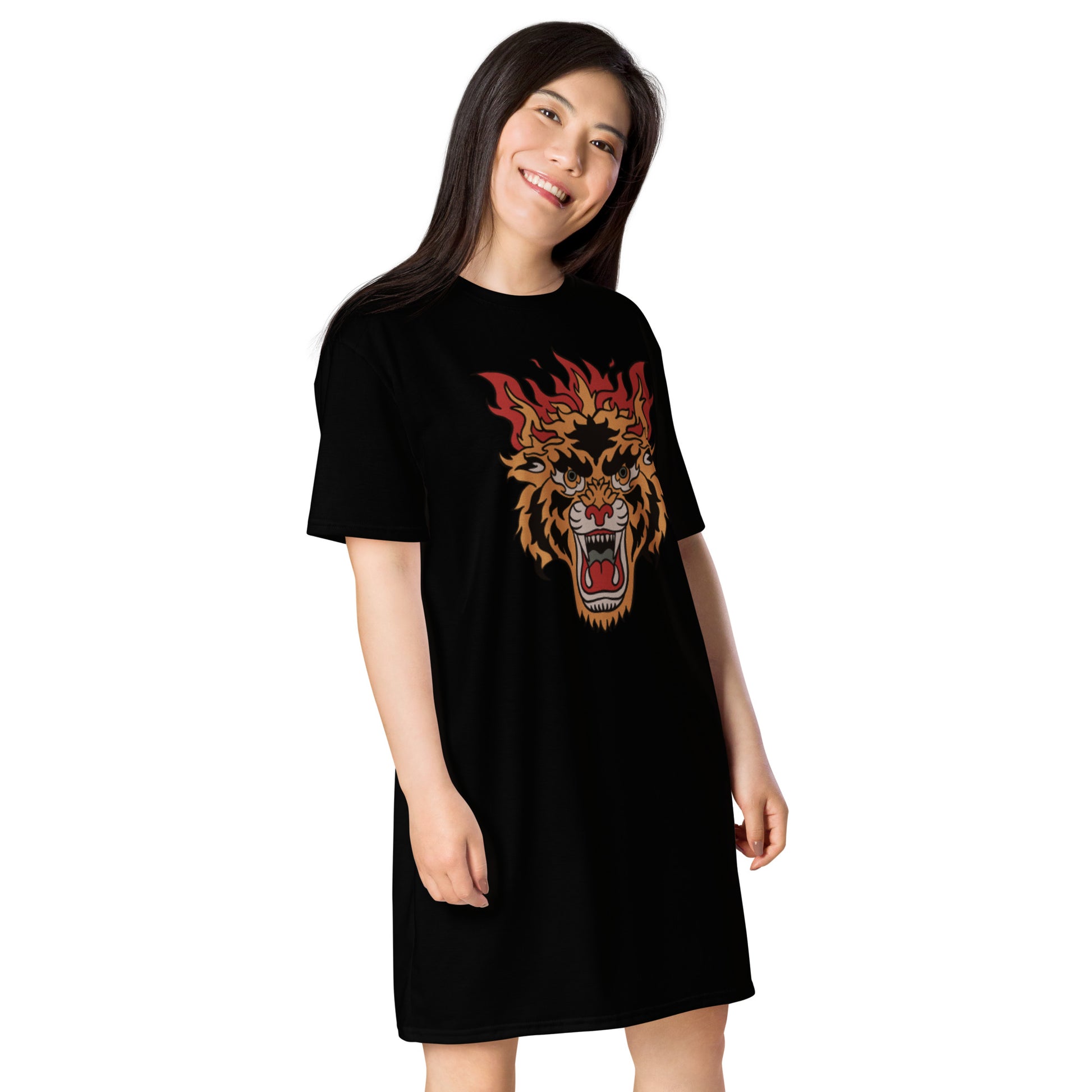 vestido camiseta tigre