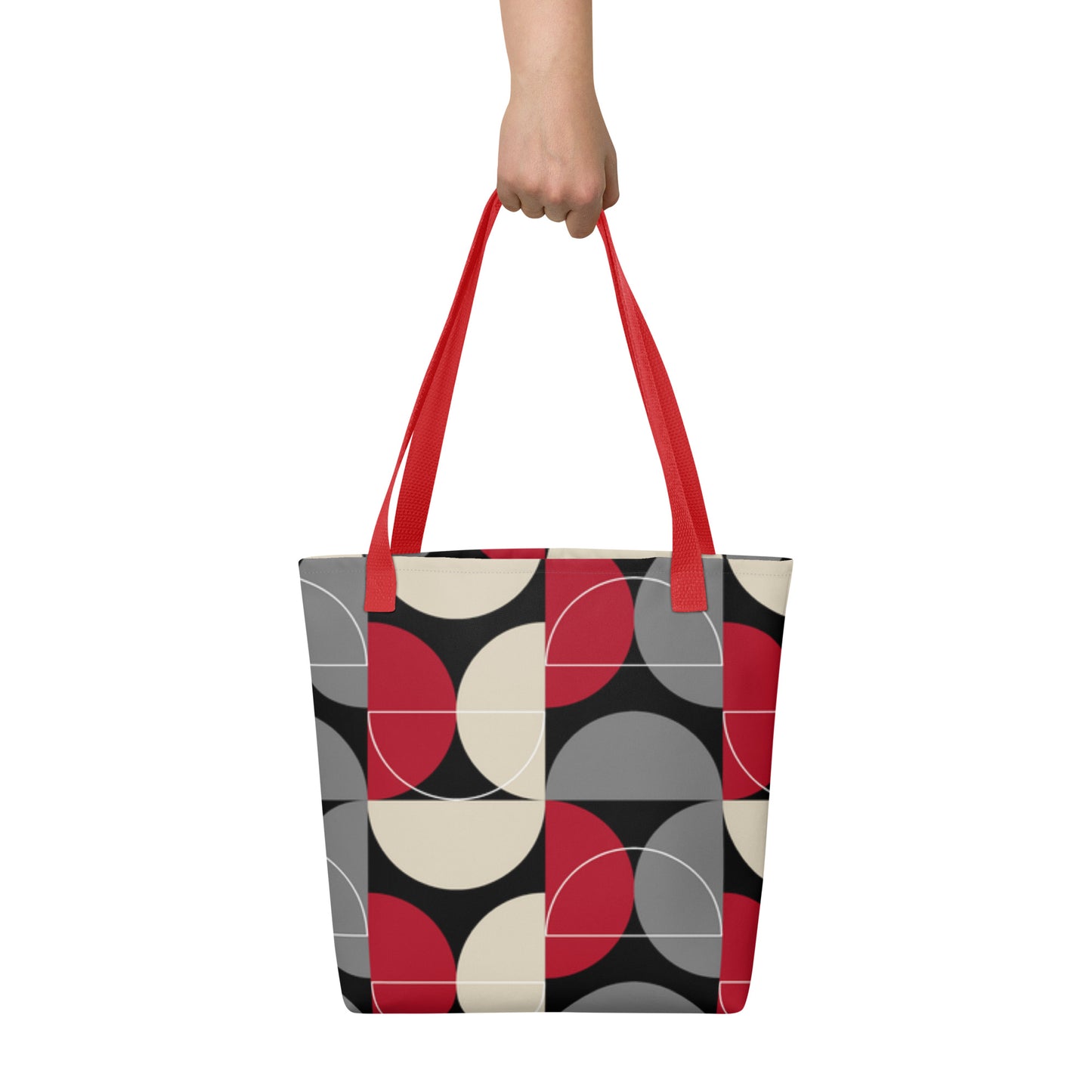 Bolso de tela Negro y Rojo