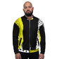 Unisex Black and Yellow Bomber Jacket