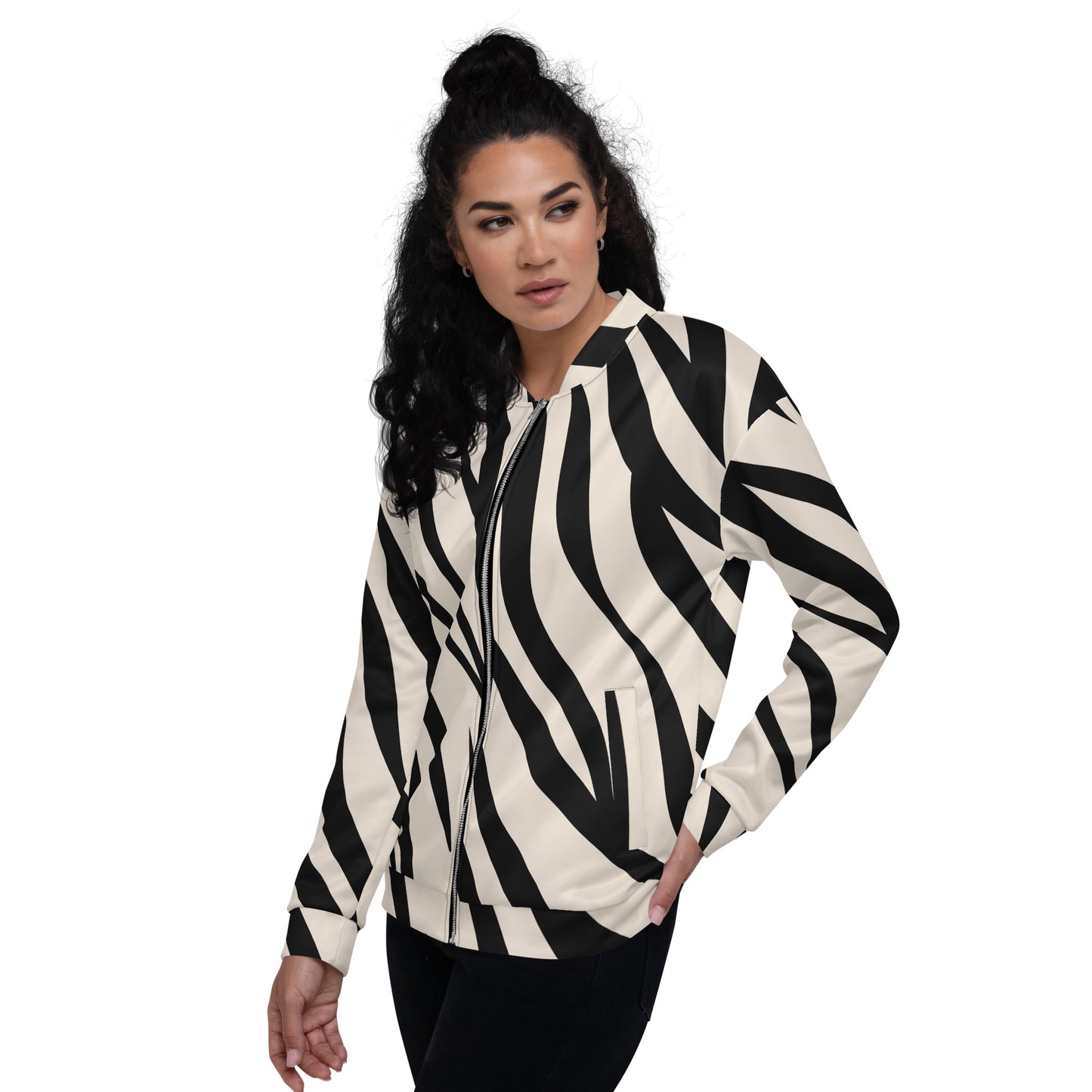 Zebra-Bomberjacke