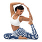 Leggings de yoga azul étnico