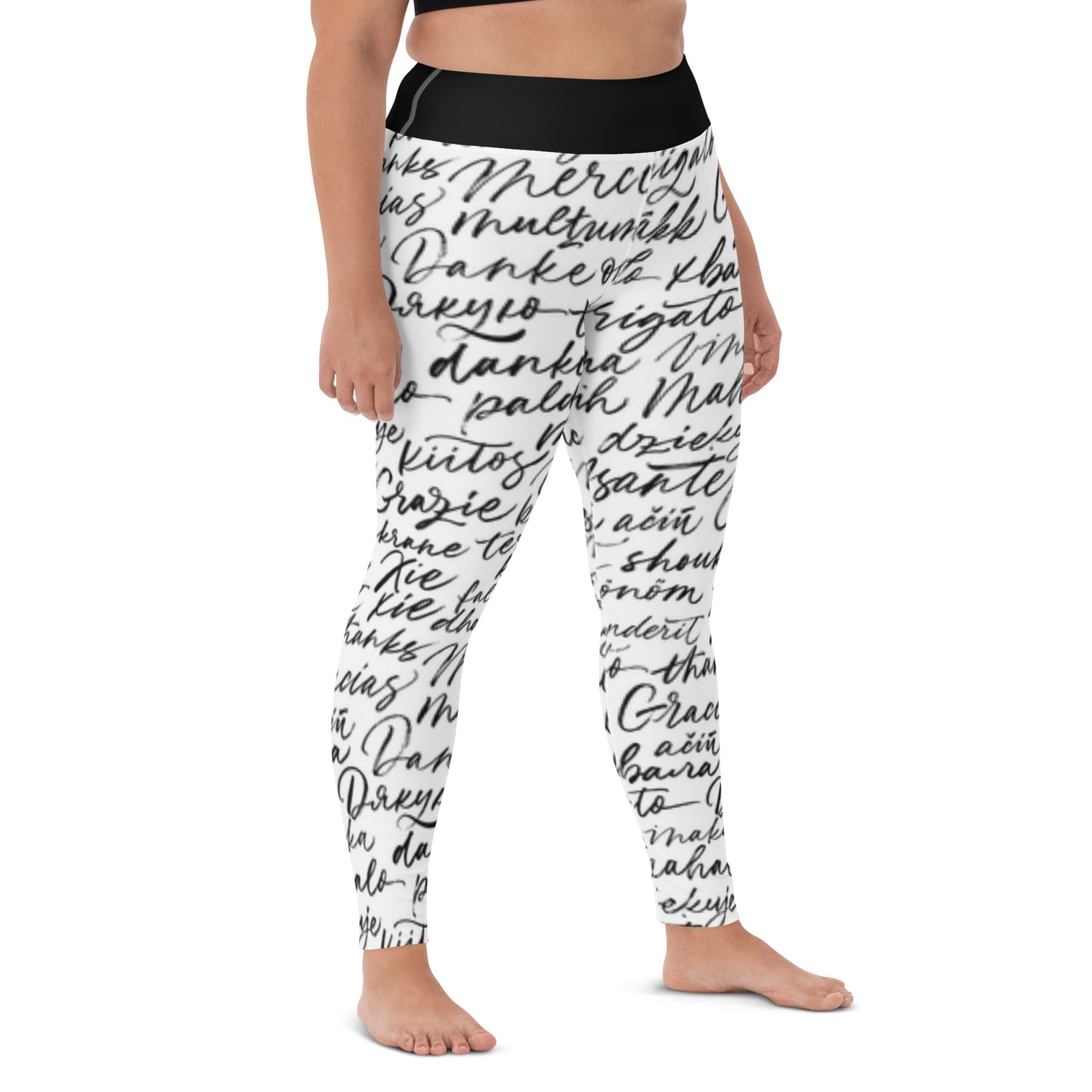 Yoga leggings letters