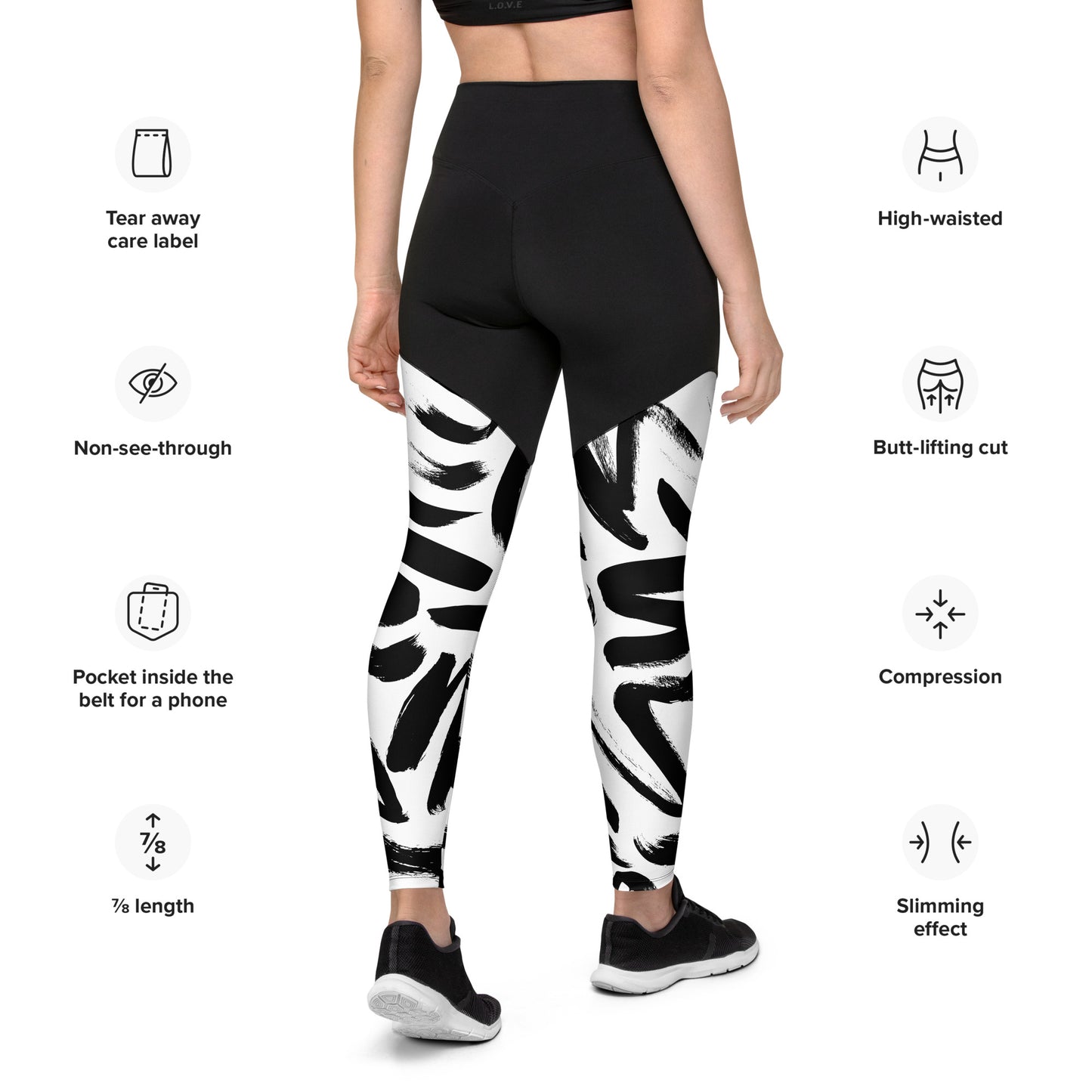 Leggins de deporte pintado