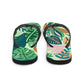 tropical toe flip flops