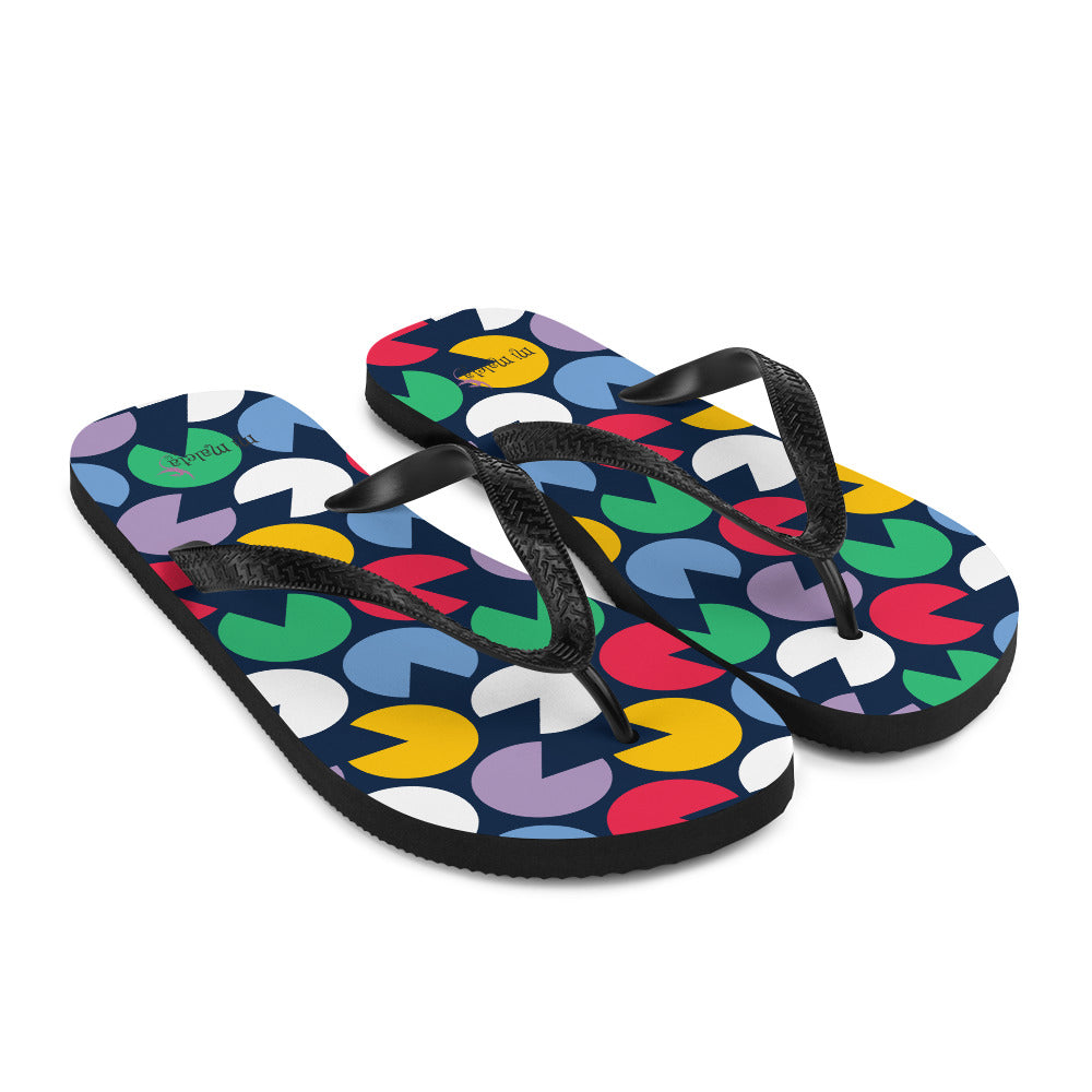 Unisex-Flip-Flops fressen Kokosnüsse