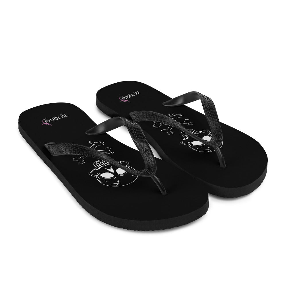 Skull flip flops