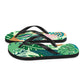 tropical toe flip flops