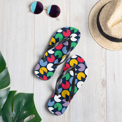 Unisex-Flip-Flops fressen Kokosnüsse