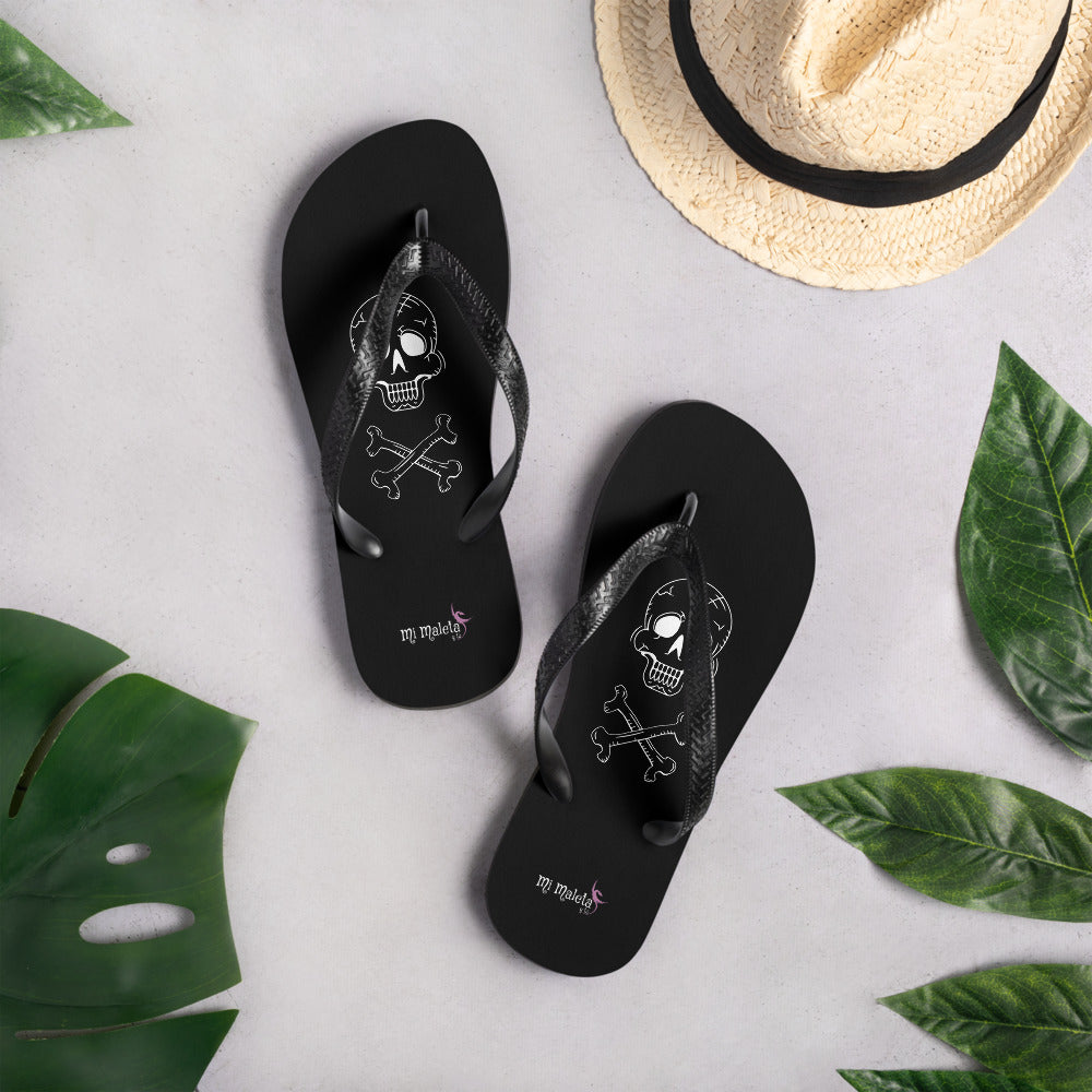 Skull flip flops