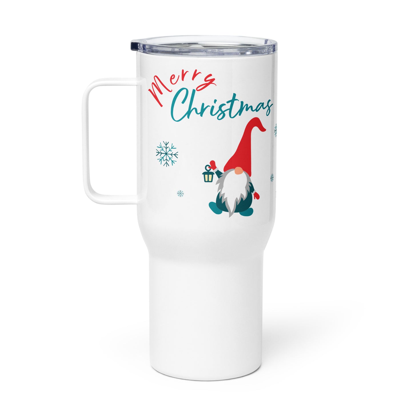 Merry Christmas thermos with handle