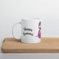 Glossy White Happy Summer Mug