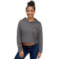 Power Girl embroidered cropped sweatshirt